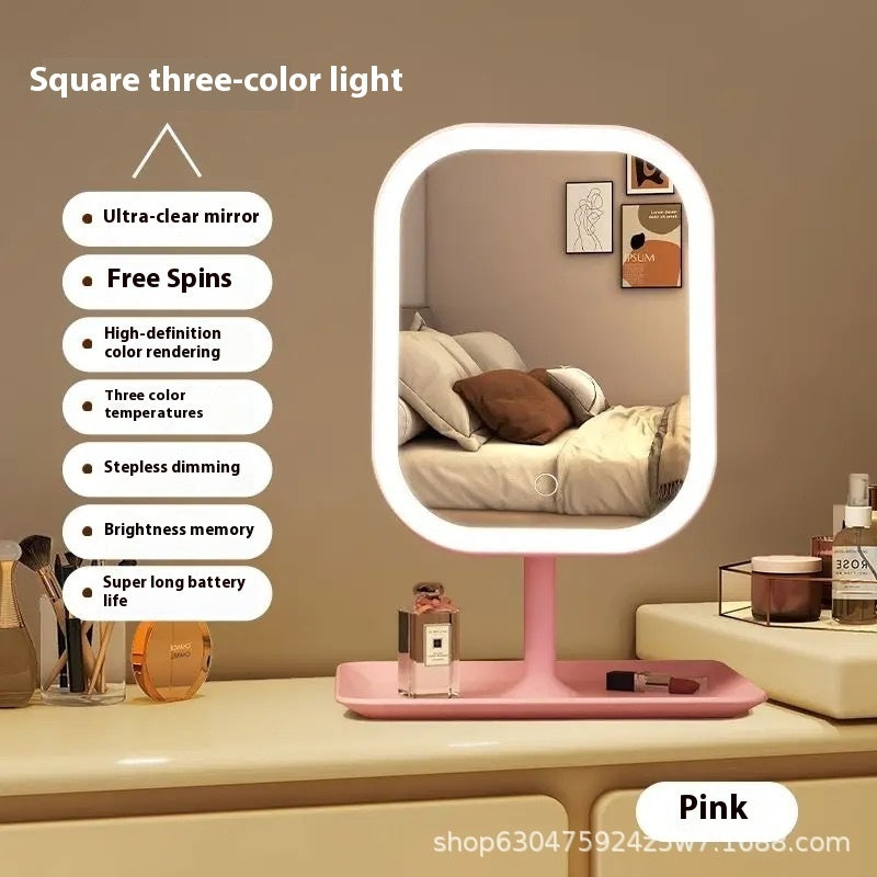 Makeup With Light Desktop Female Fill Light Small Mirror