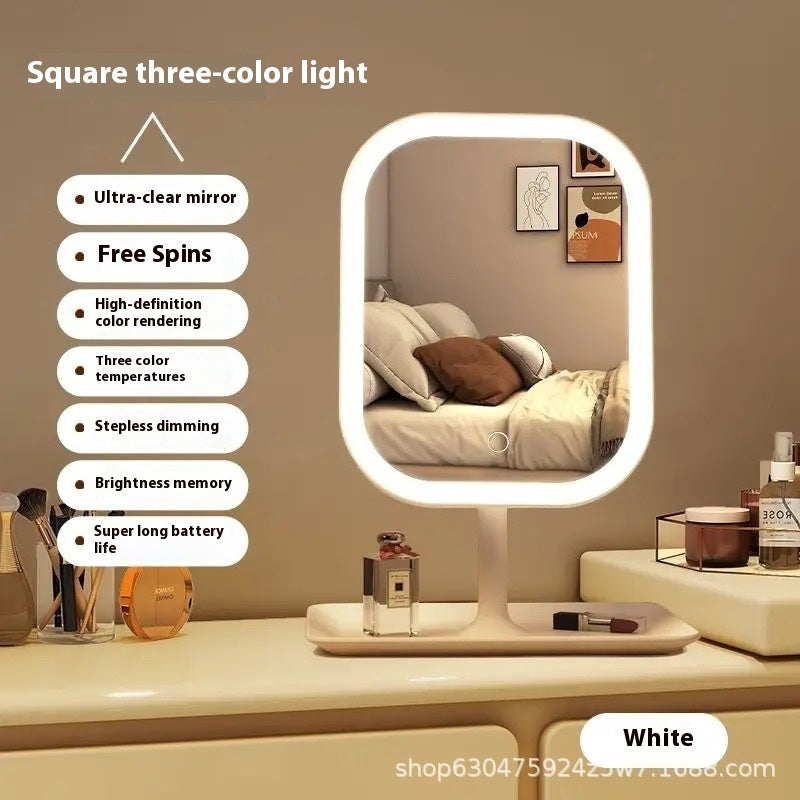 Makeup With Light Desktop Female Fill Light Small Mirror